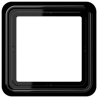 JUNG CD 500 Черная Рамка 1-ая