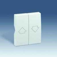 Simon 82 Centr. Алюминий Комплект накладок (2 шт) для 2-х клав. кнопочн.механизма упр. работой жалюзи