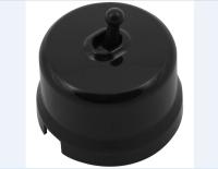 BIRONI Лизетта Пластик Черный Выключатель перекрестный 1-кл (тумблерный)