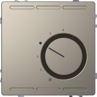 SE Merten D-Life Никель Терморегулятор с центральной платой с переключателем конт.24В