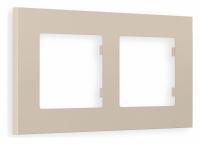 Рамка ALFA Qubi (Серо-бежевый матовый) 2-ая AF250362