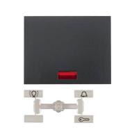 Berker K.1 Антрацит матовый Клавиша 1-ая в комплекте с 5 линзами