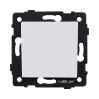 Выключатель 1-клавишный перекрестный 10А/250В, белый матовый Kollinger REA-S-006WM для Aspekt, Eleganz, Reflex