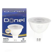 Donel Светодиодная лампа 7Вт, MR16, 220В, GU5, 3, 3000K, 525Лм, Ra>80, 60°, D50хH50мм, DN03005W7GU5,3