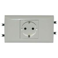 Legrand Mosaic Розетка DLP65 Немецкий стандарт 2К+З б/заж.