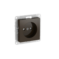 Systeme Electric AtlasDesign Мокко Розетка без заземления со шторками, 16А, мех., быстрозажим. клем.