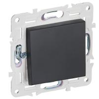 IEK SKANDY Черный Выключатель 1-клавишный перекрестный 10А SK-V03Bl