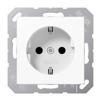 JUNG Белый Штепсельная розетка SCHUKO 16A 250V~; термопласт