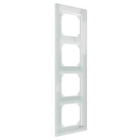 SE Merten SM M-Elegance Стекло Белый Кристалл Рамка 4-ая