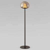 Напольный светодиодный светильник со стеклянным плафоном 90327/1 черный Eurosvet Twice