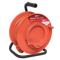 EKF PROxima Удлинитель на катушке "Атлант 2.0" 1 гнездо 40м без заземления  ПВС 2*0,75 6А/1,3кВт