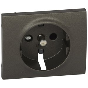 Legrand Galea Life Темная Бронза Накладка розетки с/з, с защитными шторками