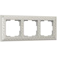 Рамка на 3 поста (жемчужный) WL07-Frame-03