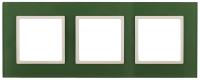 ЭРА 14-5103-27 Elegance Зеленый/сл.кость Стекло Рамка 3-ая