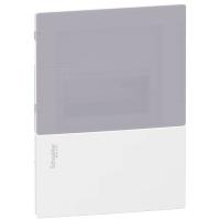 SE RESI9 MP (Mini Pragma) Бокс встраеваемый с дымчатой дверью 1 ряд/6 модулей, IP40, IK07, 63А, 2 клеммы, Италия