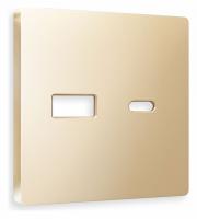 Лицевая панель ALFA (Шампань) для розетки 2USB тип A+C QUANT AP6110