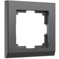 Рамка из поликарбоната на 1 пост Stark графит матовый W0011864