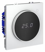 Терморегулятор электронный VOLTUM S70 с индикацией и датчиком, для теплого пола, (белый матовый)
