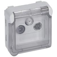 Legrand Plexo Серая Розетка TV-SAT