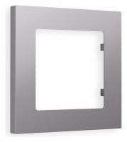 Рамка ALFA Techno (Сталь матовый) 1-ая AF220501