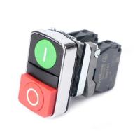 Systeme Electric Кнопка SB4 двойная в сборе модульная 22мм зелен "I"+красн "O" металл 1НО+1НЗ