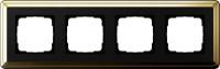 Gira ClassiX Латунь/Черный Рамка 4-ая
