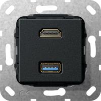 Gira Разъем HDMI, USB 3.0 A