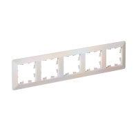 Systeme Electric AtlasDesign Air Жемчуг/дымчатый белый Рамка 5-ая