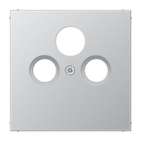 JUNG LS 990 Алюминий Накладка TV-SAT-FM розетки