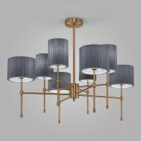 Потолочный светильник с тканевыми абажурами 60162/8 латунь Eurosvet Notturno
