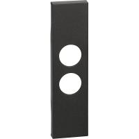BT Living now Черный Лицевая панель для TV розеток с 2 отверстиями 1 мод