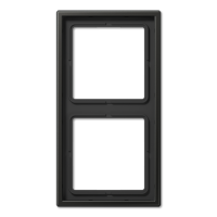 JUNG LS 990 Антрацит (лакир. алюминий) Рамка 2-ая