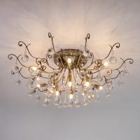 Люстра с хрусталем 10042/12 античная бронза Eurosvet Vita