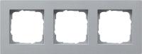 Gira E2 Алюминий Рамка 3-ая заподлицо