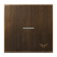 JUNG клавиша  с линзой, латунь Antik