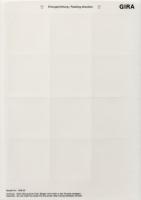 Gira Поле для надписи для наружного домофона 1-местное