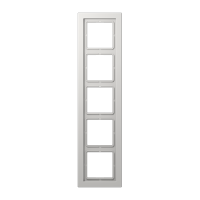 JUNG LSD Светло-серая (дуропласт) Рамка 5-ая