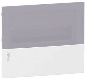 SE RESI9 MP (Mini Pragma) Бокс встраеваемый с белой дверью 1 ряд/12 модулей, IP40, IK07, 63А, 2 клеммы, Италия