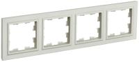 IEK BRITE Рамка 4-мест. РУ-4-БрКр беж.
