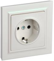 IEK BRITE Жемчуг Розетка с з/к/ш 16А в сборе РСР14-1-0-БрЖ