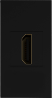 Donel Розетка HDMI, 1мод., черн. (22.5х45мм), DECF29AN