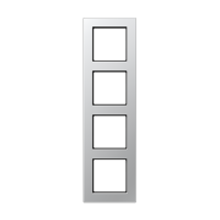 JUNG A550 Алюминий Рамка 4-ая для вертикальной и горизонтальной установки