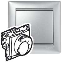 Legrand Valena Алюминий Термостат с выключателем "Комфорт" 8А