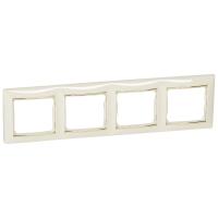 Legrand Valena Крем/Золото Рамка 4-ая горизонт.