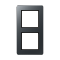 JUNG A Flow Матовый антрацит Рамка 2-ая для вертикальной и горизонтальной установки