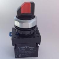 CHINT Переключатель без подсветки NP8-11X/214, 2 положения с фиксацией, красная 1НО+1НЗ IP65 (R)