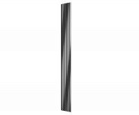 Комплект акуст.панелей, черный войлок, 3000х300х19мм, рейки ЭКОПОЛИМЕР, хром/2шт