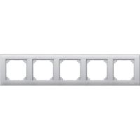 SE Merten SM M-Plan Алюминий Рамка 5-ая