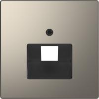 SE Merten D-Life Никель Накладка центральная для розетки 1-ной RJ45