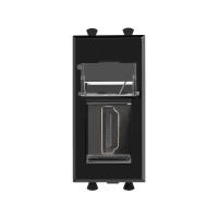 DKC Avanti Черный квадра Розетка тип А-А HDMI 1 модуль